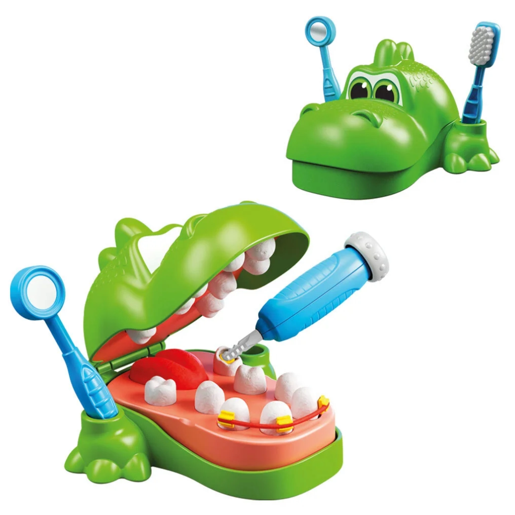 Oyun Hamuru ve Slime, Dede, Art Craft Dino Dişçi Hamur Seti