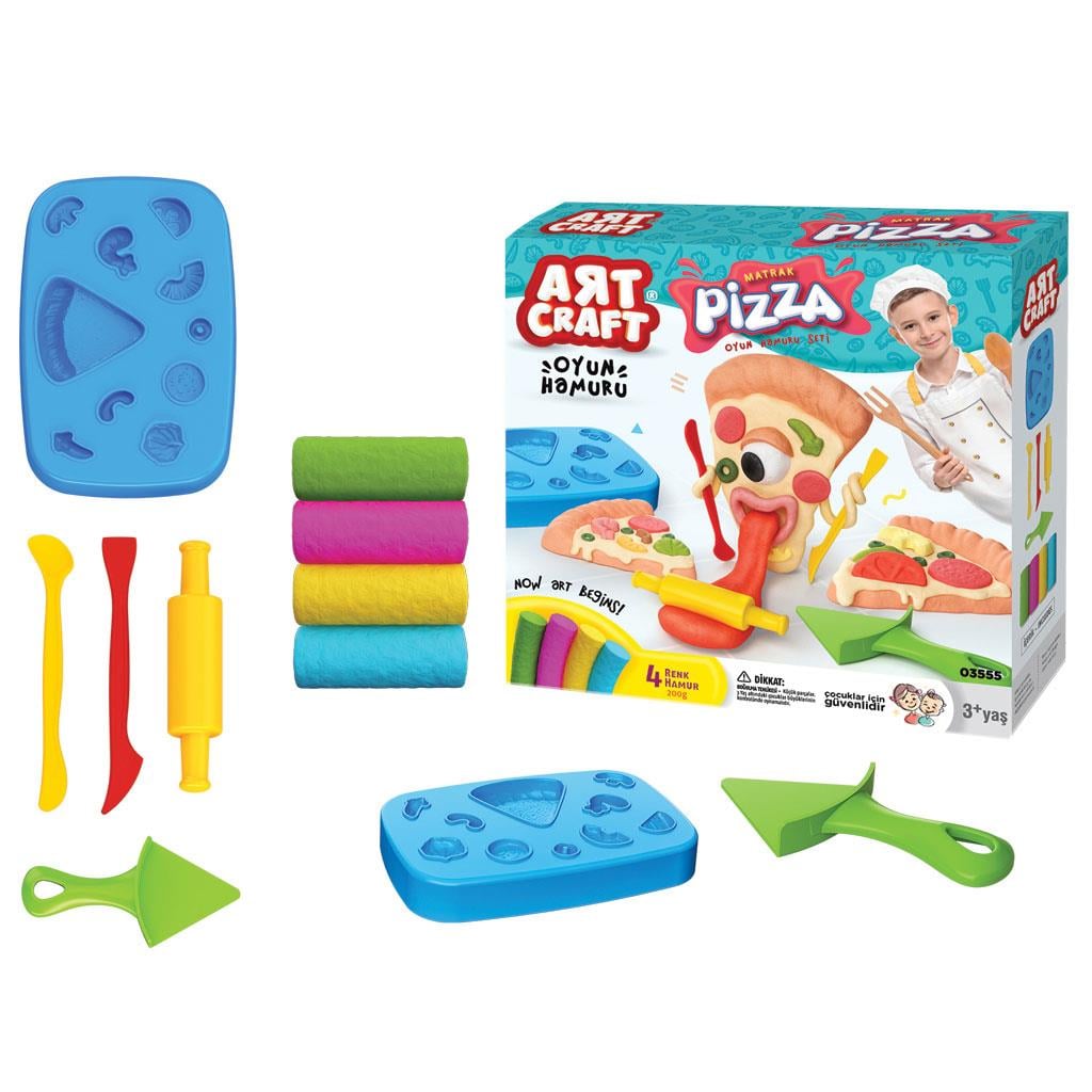 Oyun Hamuru ve Slime, Dede, Art Craft Pizza Oyun Hamuru Seti