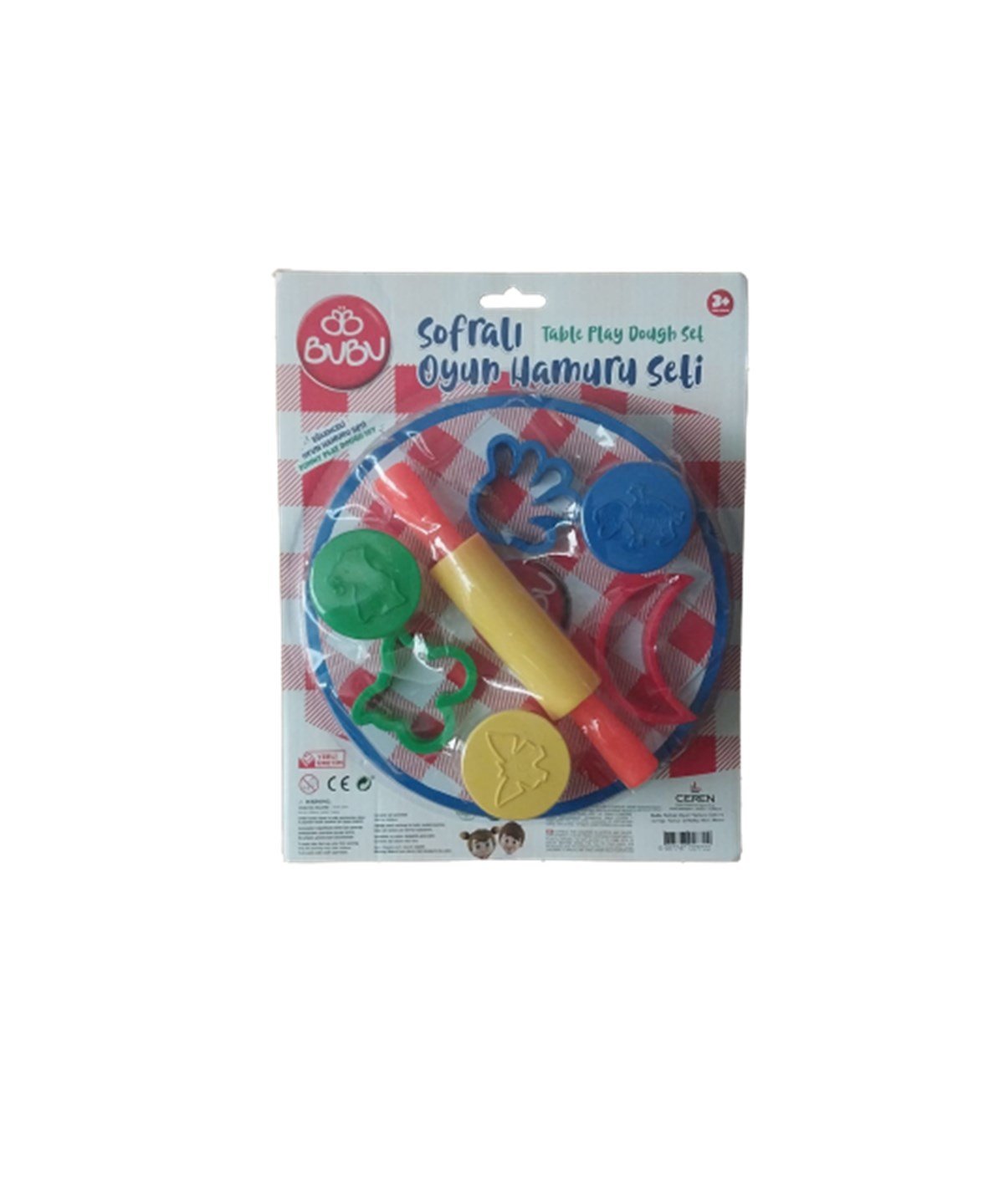 Oyun Hamuru ve Slime, BuBu, BuBu Sofralı Oyun Hamuru Seti ve 3x15gr Hamur OH0002 Mavi Masa