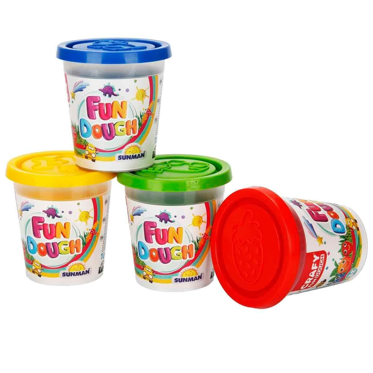Oyun Hamuru ve Slime, Sunman, Crafy 4'lü Oyun Hamuru 480 g