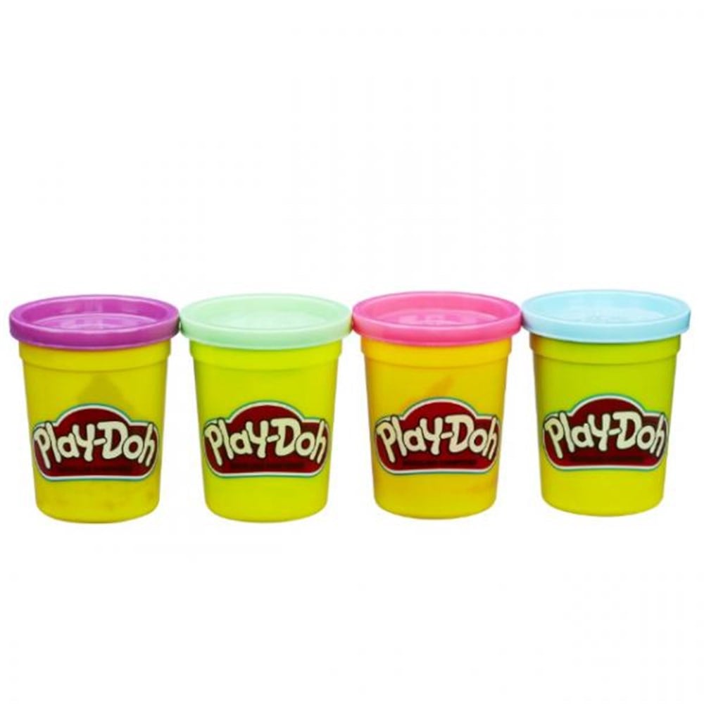 Oyun Hamuru ve Slime, Play-Doh, Play Doh 4'lü Oyun Hamuru 448gr Pastel Renkler