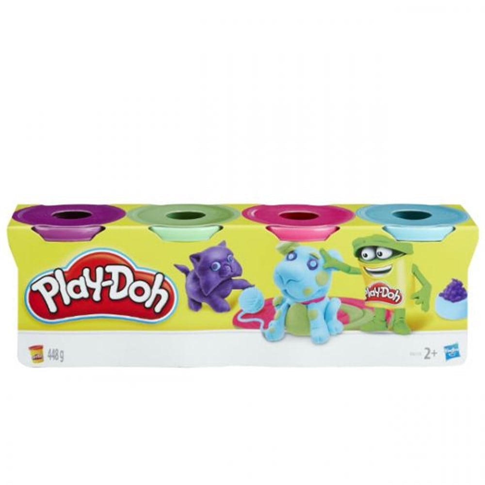 Oyun Hamuru ve Slime, Play-Doh, Play Doh 4'lü Oyun Hamuru 448gr Pastel Renkler