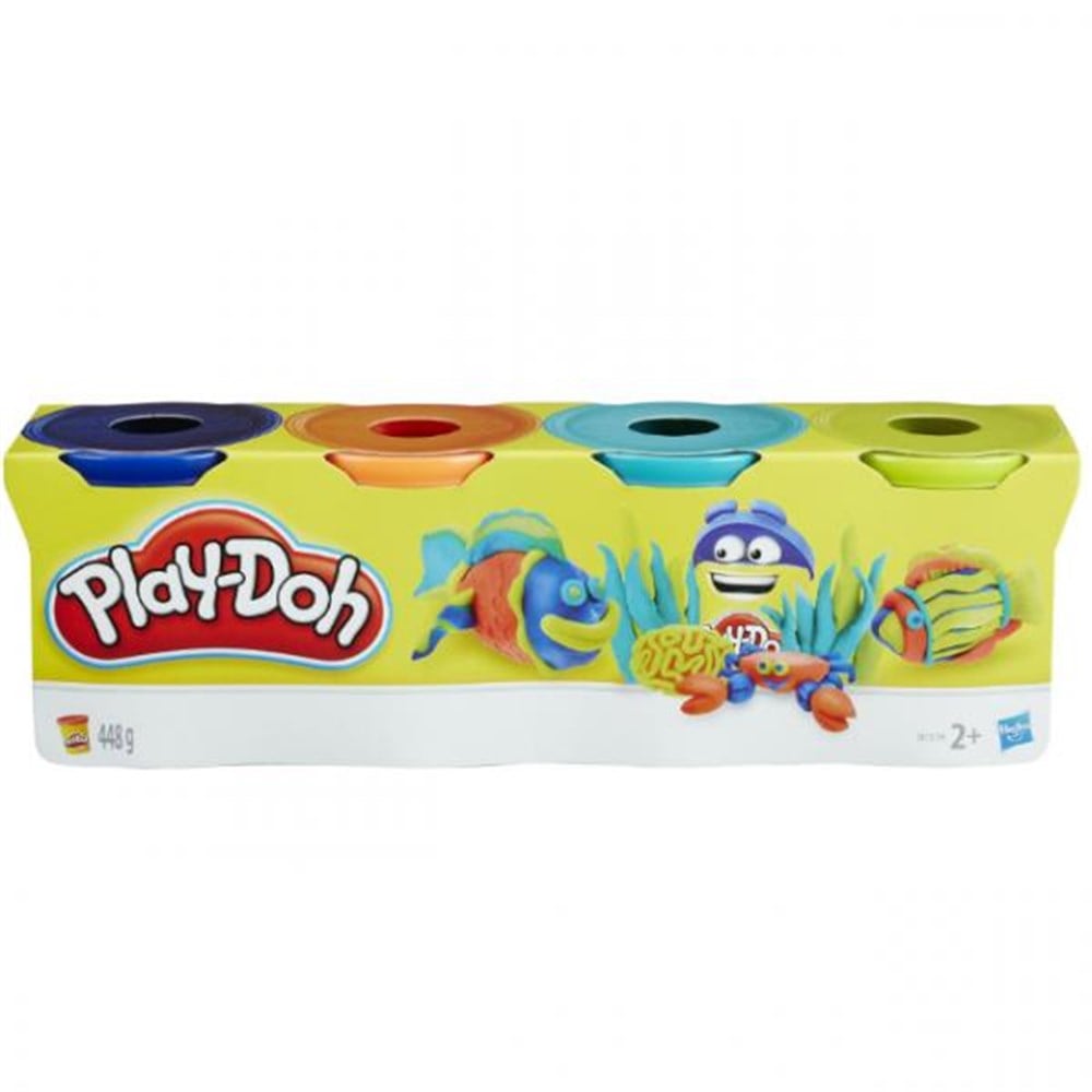 Oyun Hamuru ve Slime, Play-Doh, Play Doh 4'lü Oyun Hamuru 448gr Parlak Renkler