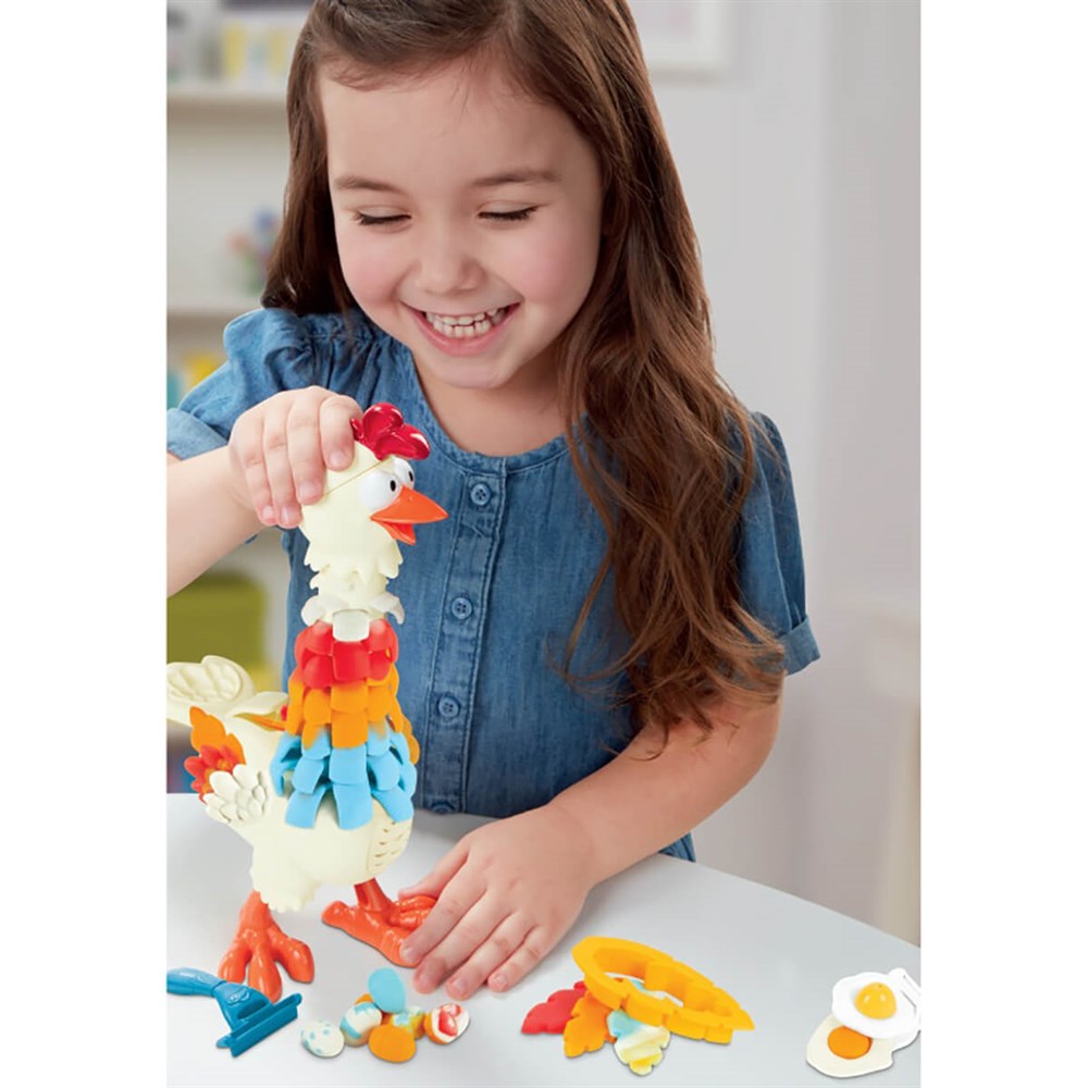 Oyun Hamuru ve Slime, Play-Doh, Play Doh Çılgın Tavuk E6647 Oyun Hamuru Seti