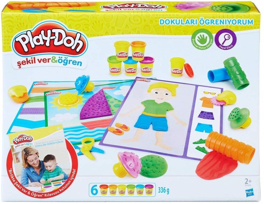 Oyun Hamuru ve Slime, Play-Doh, Play-Doh Dokuları Öğreniyorum Oyun Hamuru Seti B3408