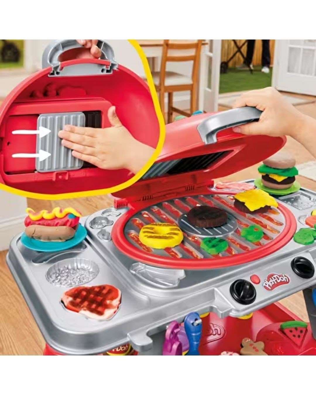 Oyun Hamuru ve Slime, Play-Doh, Play Doh Işıklı ve Sesli Sizzlin Izgara Oyun Seti G0500