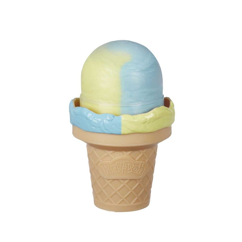 Oyun Hamuru ve Slime, Play-Doh, Play Doh Külahta Dondurma Eğlencesi Oyun Hamur Seti E5332 Sarı ve Mavi