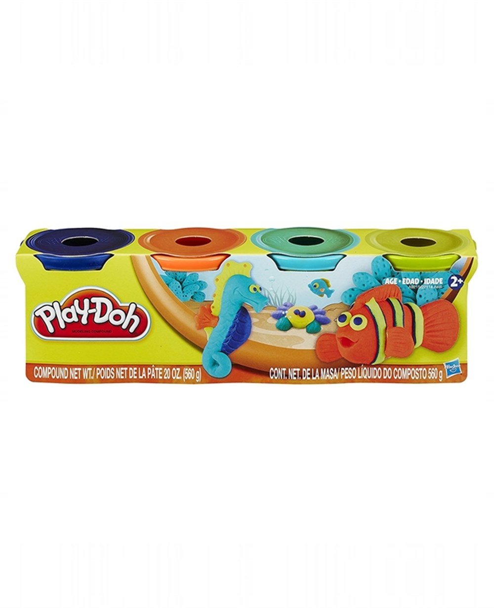 Oyun Hamuru ve Slime, Play-Doh, Play-Doh Oyun Hamuru 4 lü Büyük Boy 560g PlayDoh Deniz Hayvanları
