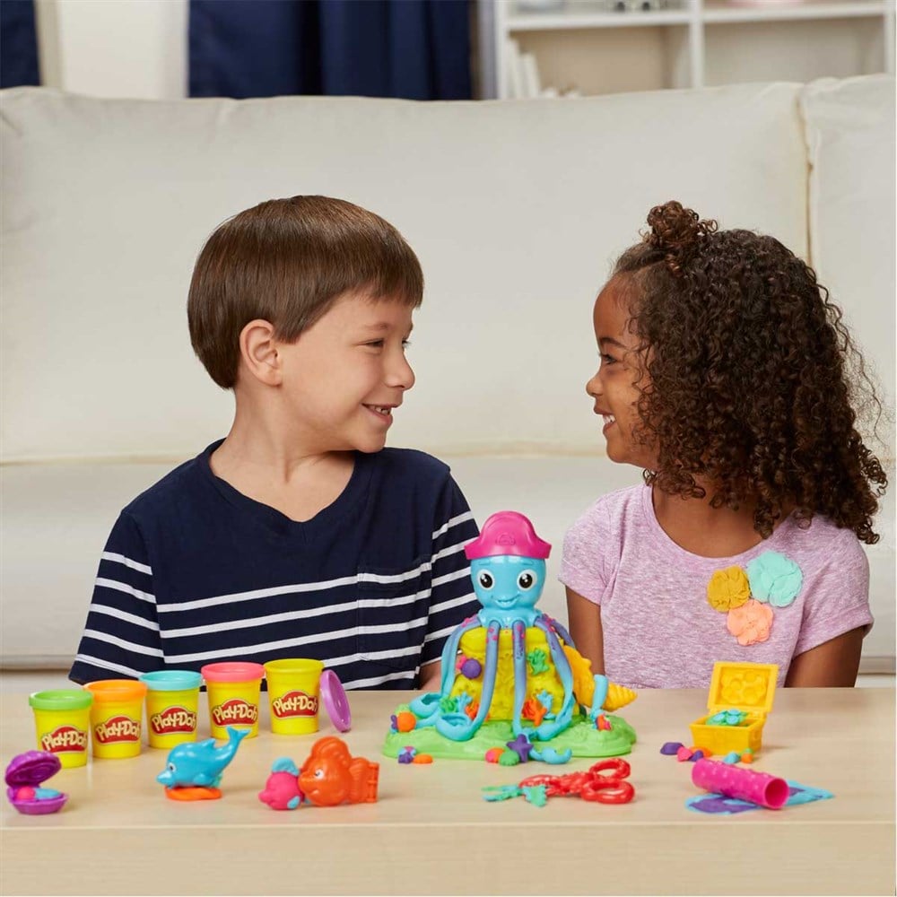 Oyun Hamuru ve Slime, Play-Doh, Play Doh Oyuncu Ahtapot Oyun Hamuru Seti E0800
