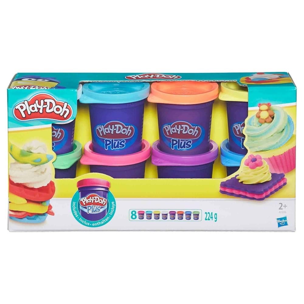 Oyun Hamuru ve Slime, Play-Doh, Play Doh Plus Oyun Hamuru 8'li Yumuşak Hamur A1206