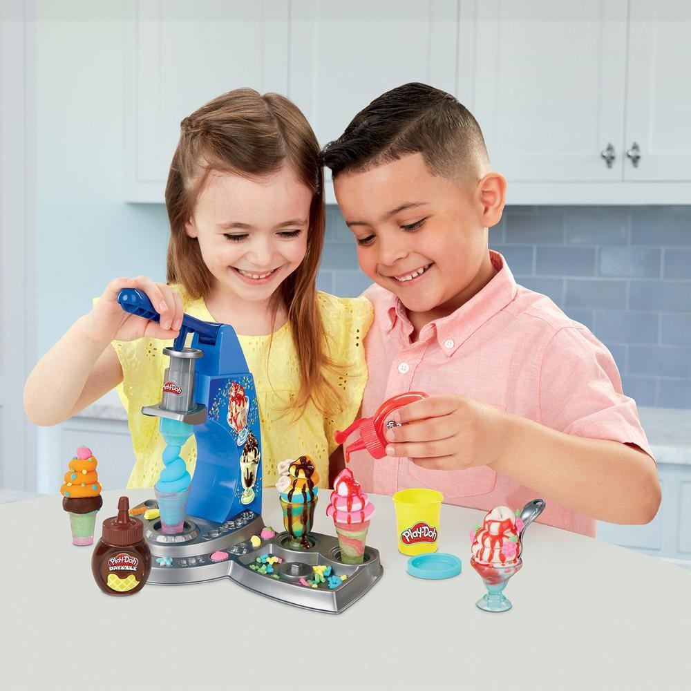 Oyun Hamuru ve Slime, Play-Doh, Play Doh Renkli Dondurma Dükkanım E6688