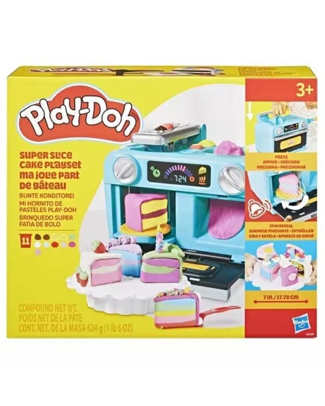 Oyun Hamuru ve Slime, Play-Doh, Play Doh Süper Dilimli Kek Oyun Seti G0497