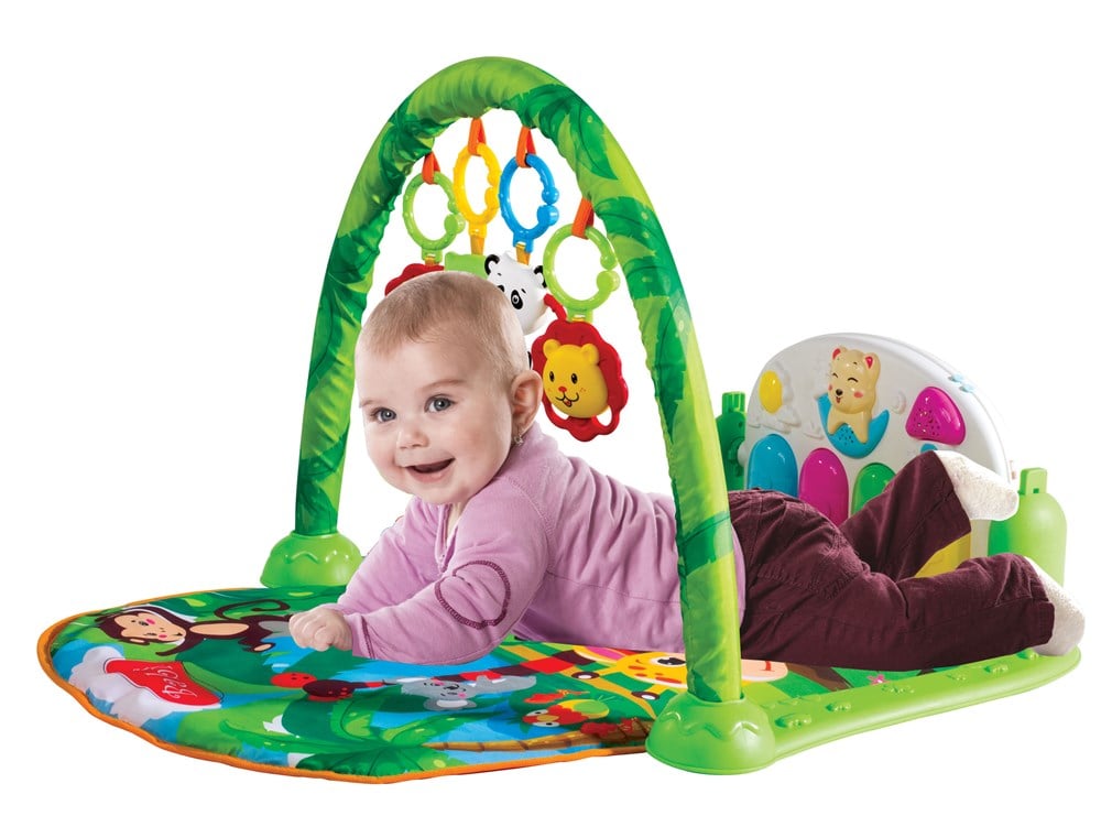Oyun ve Eğitim Halısı, Furkan Toys, Babies Sevimli Orman Piyanolu Jimnastik Merkezi Oyun Halısı FR37784