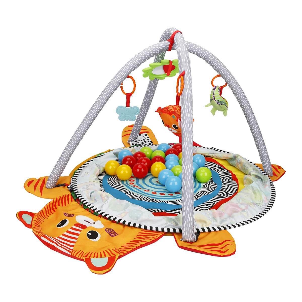 Oyun ve Eğitim Halısı, Sunman, Minibo Sevimli Aslan 3'ü 1 Arada Aktivite ve Oyun Halısı