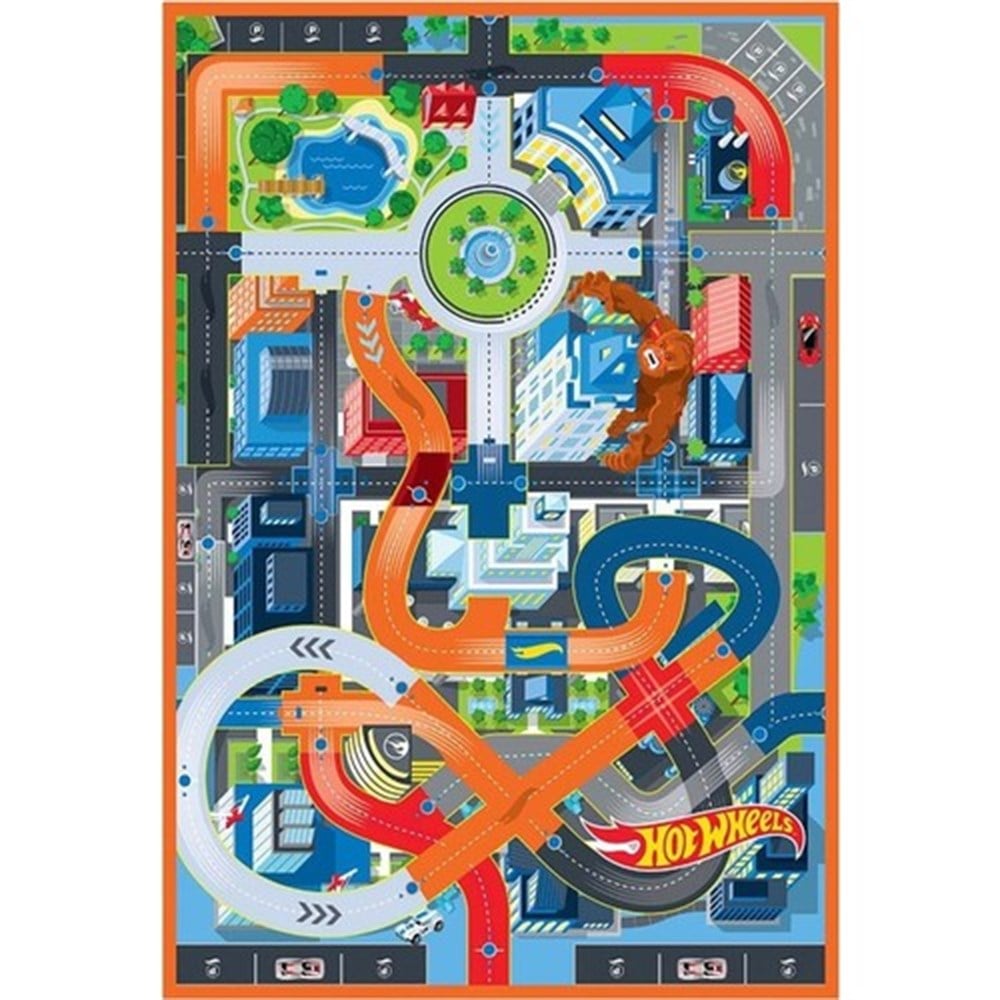 Hotwheels Lisanslı Trafik Oyun Halısı Oyun Matı