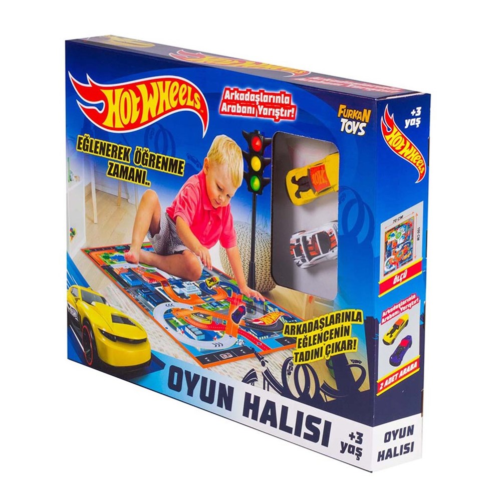 Hotwheels Lisanslı Trafik Oyun Halısı Oyun Matı
