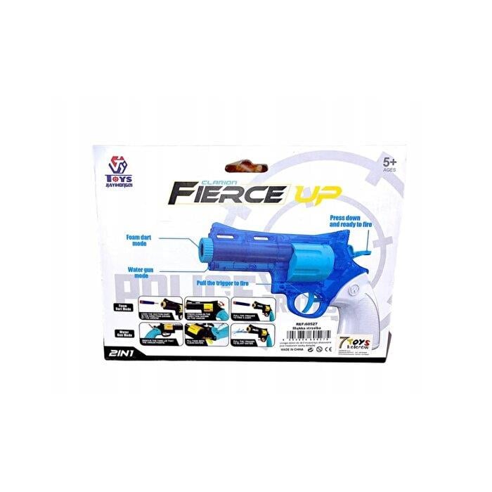 Oyuncak Silahlar, MEGA OYUNCAK, 2'si 1 Arada Dart Atan ve Revolver Su Tabancası 05705 Mavi