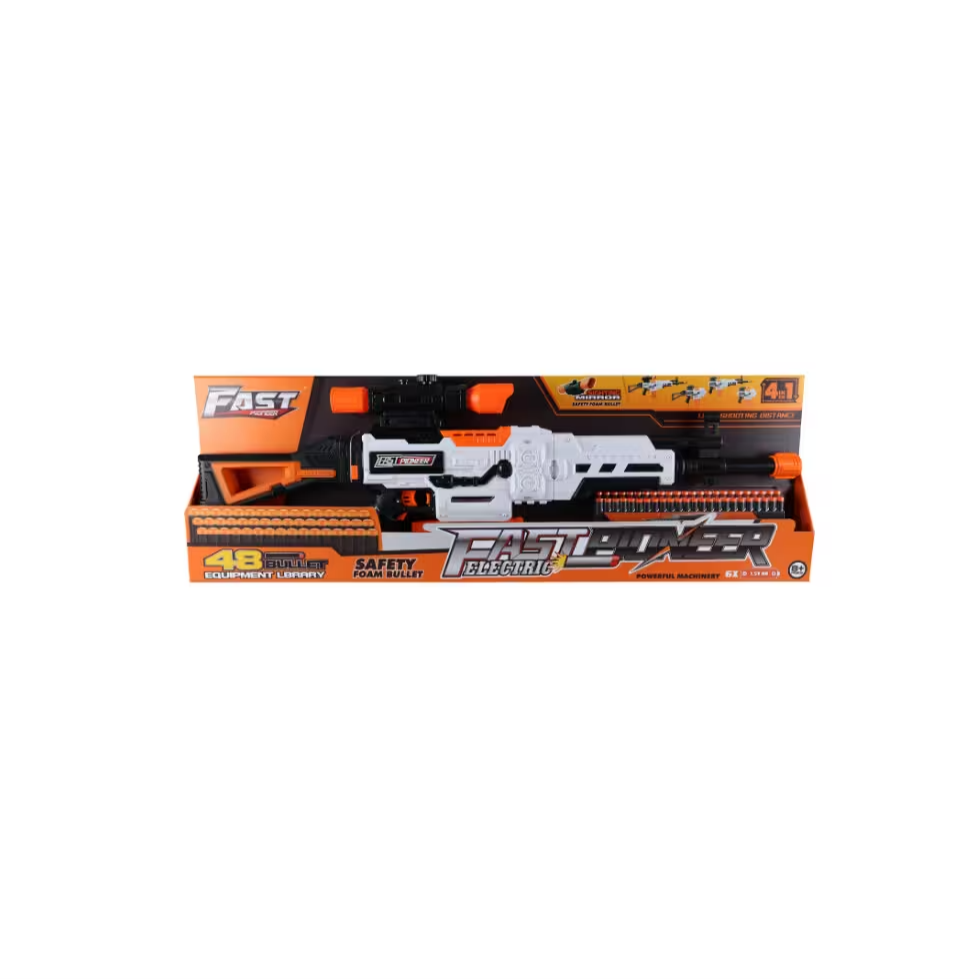 Oyuncak Silahlar, MEGA OYUNCAK, Fast Pioneer 48 Mermili Dart Atan Sniper Dürbünlü Tüfek