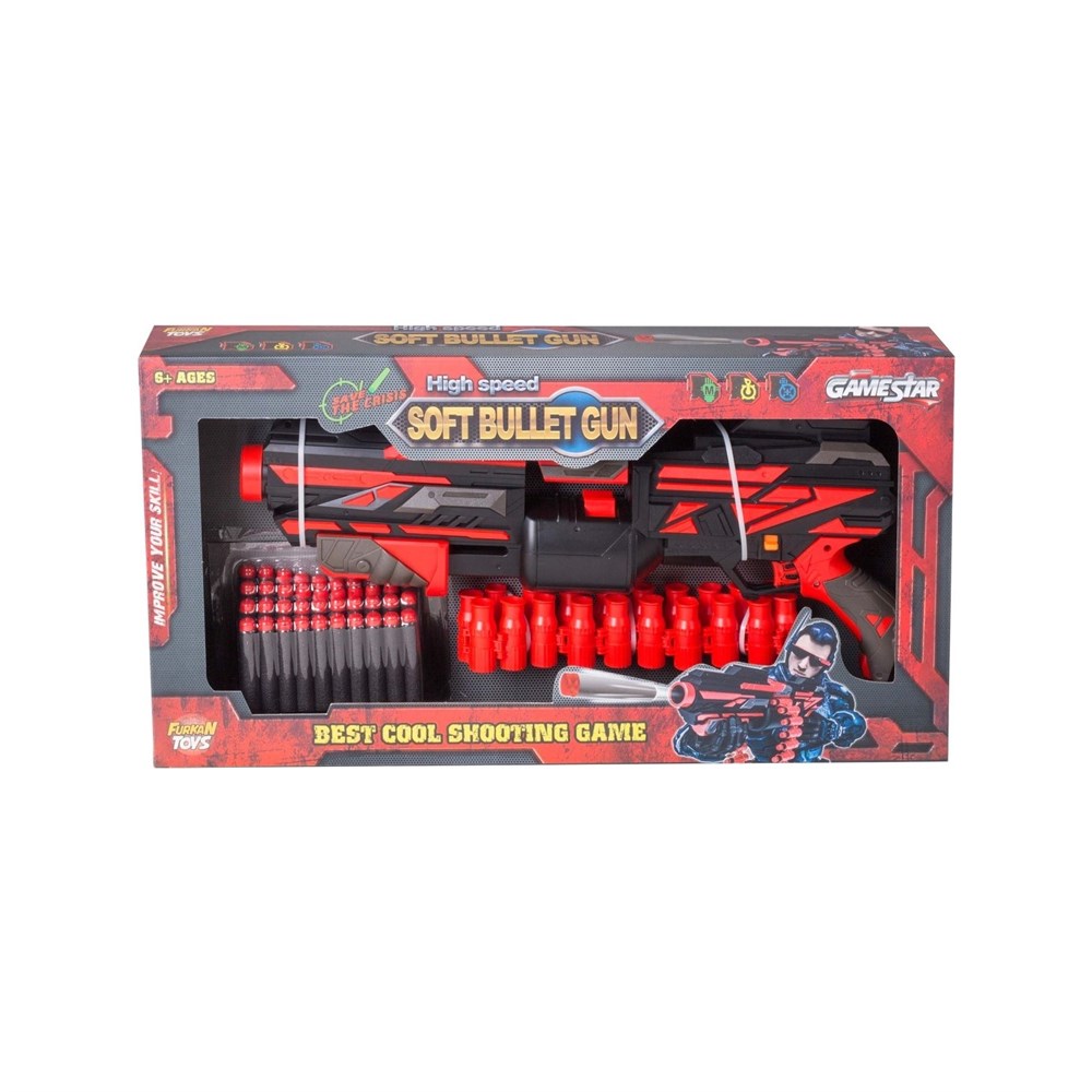 Oyuncak Silahlar, Furkan Toys, Gamestar Cephane Kayışlı Uzay Tüfeği FR37906