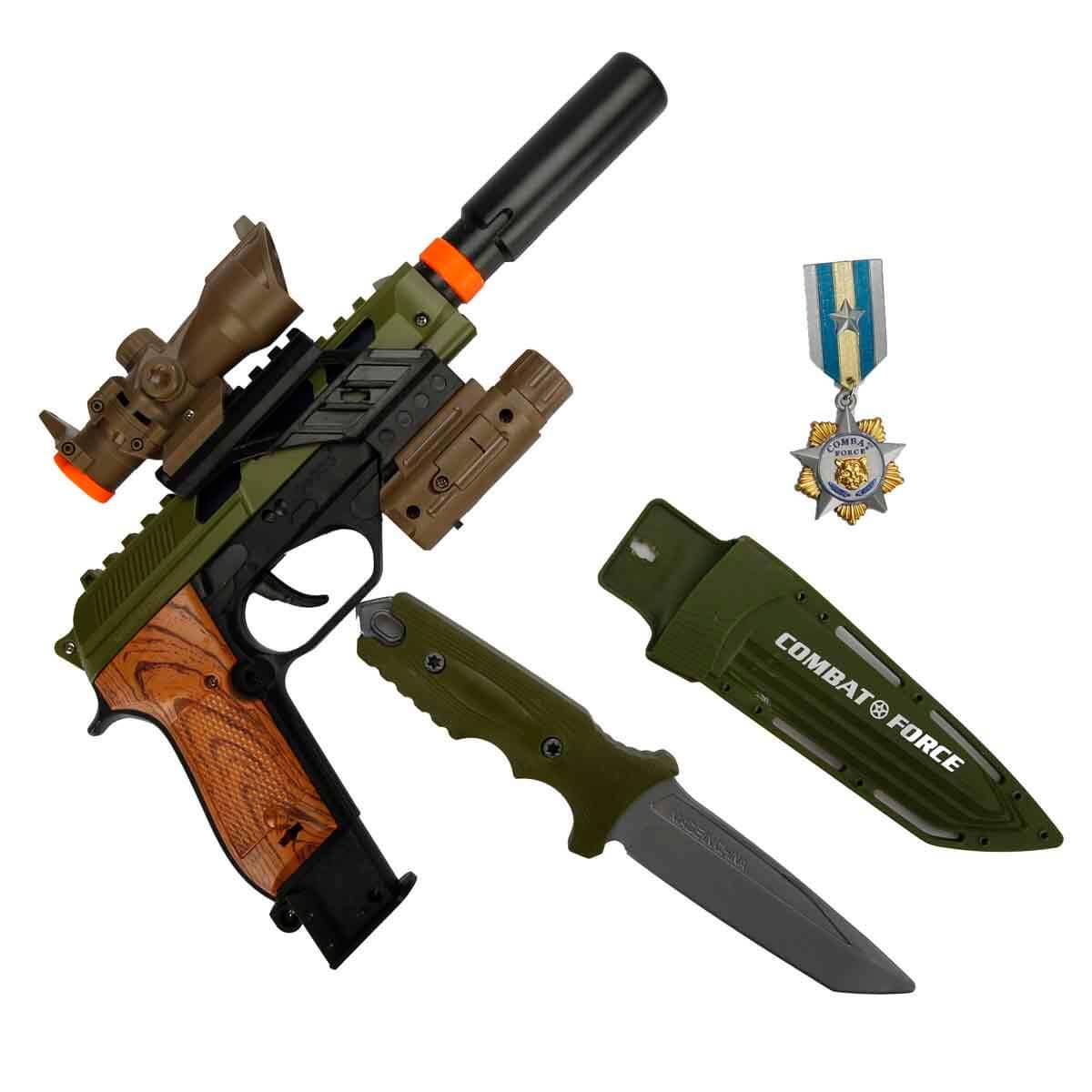 Oyuncak Silahlar, Sunman, Hero Combat Sesli ve Işıklı Silah Seti