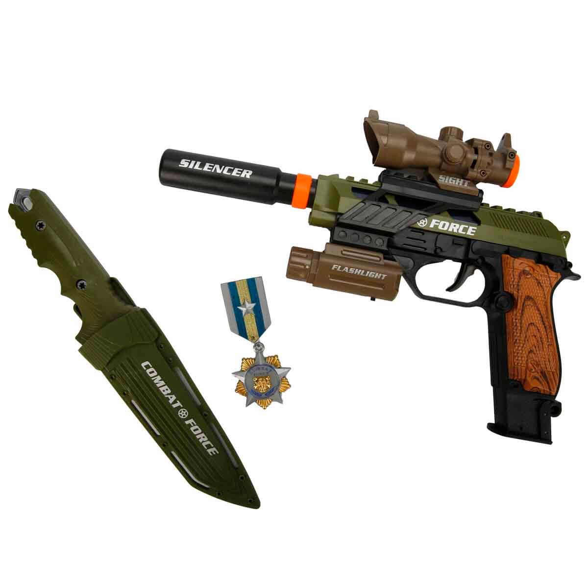 Oyuncak Silahlar, Sunman, Hero Combat Sesli ve Işıklı Silah Seti