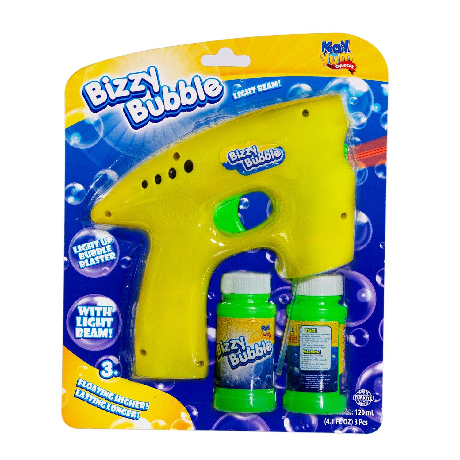 Oyuncak Silahlar, KAYYUM OYUNCAK, Kayyum Büyük Pilli Işıklı Köpük Tabancası 00573 Sarı