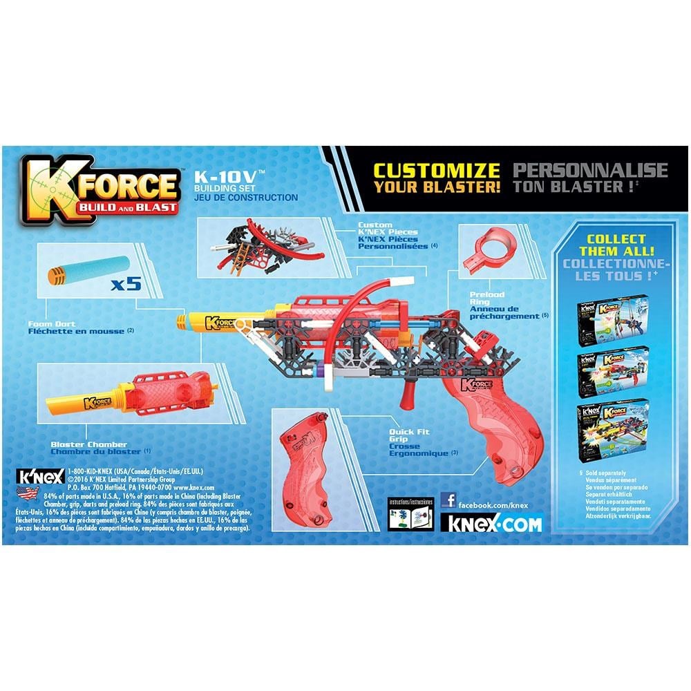 Oyuncak Silahlar, Neco Toys, K'Nex K-Force K-10V Yapı Seti Knex 47008