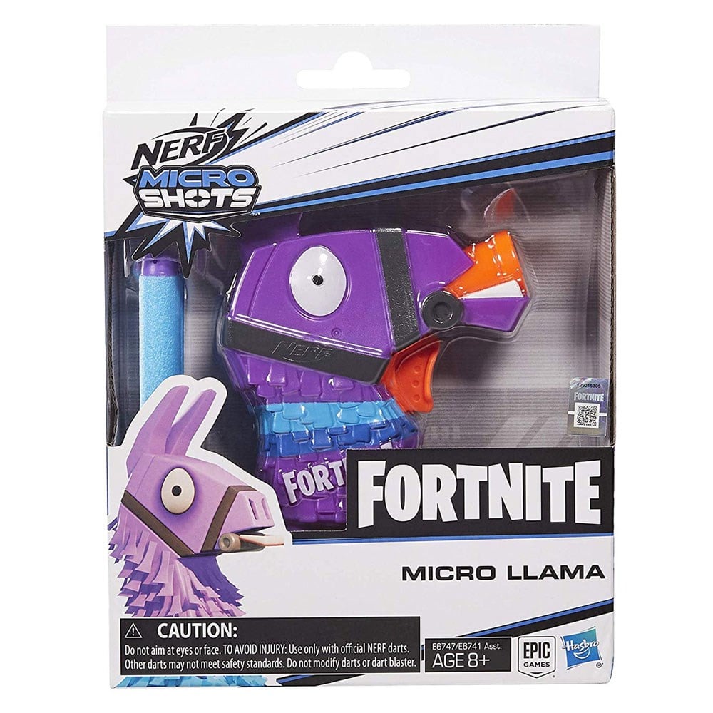 Oyuncak Silahlar, Nerf, Nerf Fortnite Micro Shots Dart Firing Llama E6741