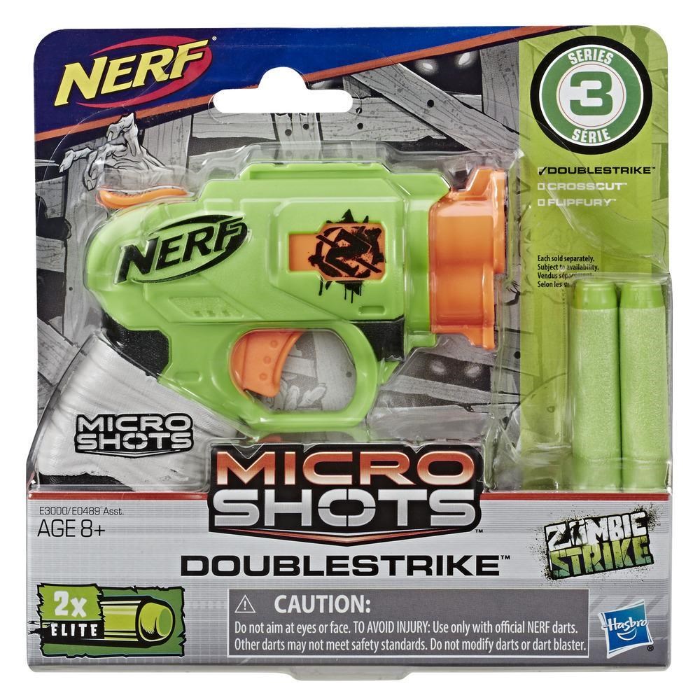 Oyuncak Silahlar, Nerf, Nerf MicroShots Zombie Strike E0489 E3000 DoubleStrike