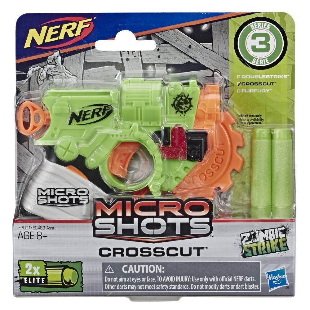 Oyuncak Silahlar, Nerf, Nerf MicroShots Zombie Strike E0489 E3001 Crosscut