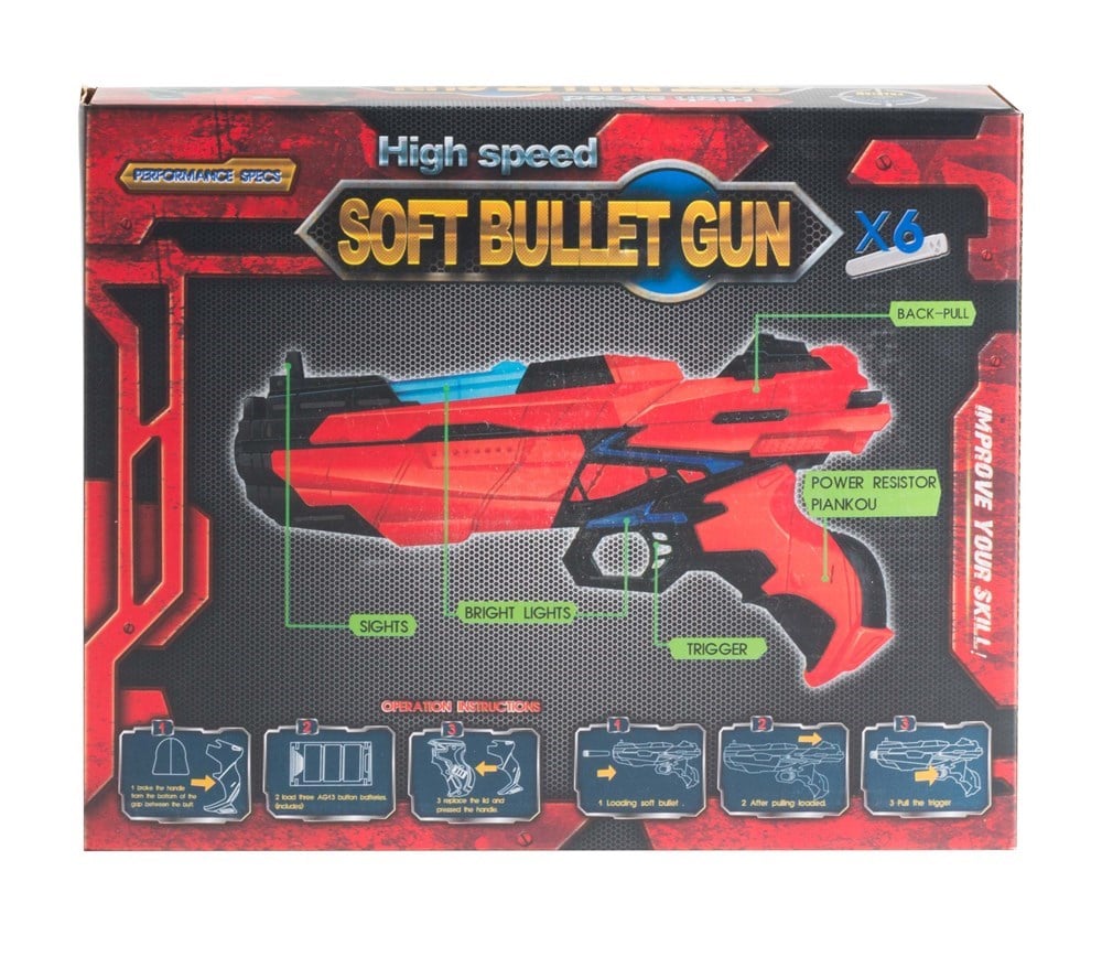 Oyuncak Silahlar, Furkan Toys, Oyuncak Silah Gamestar Işıklı Uzay Tabancası Mavi