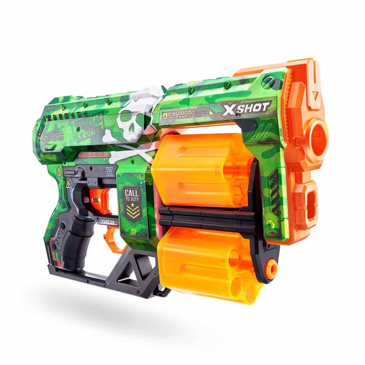 Oyuncak Silahlar, Sunman, X-Shot Skins Dread 12 Mermili Sünger Dart Atan Silah 31 cm S01036517 Camo