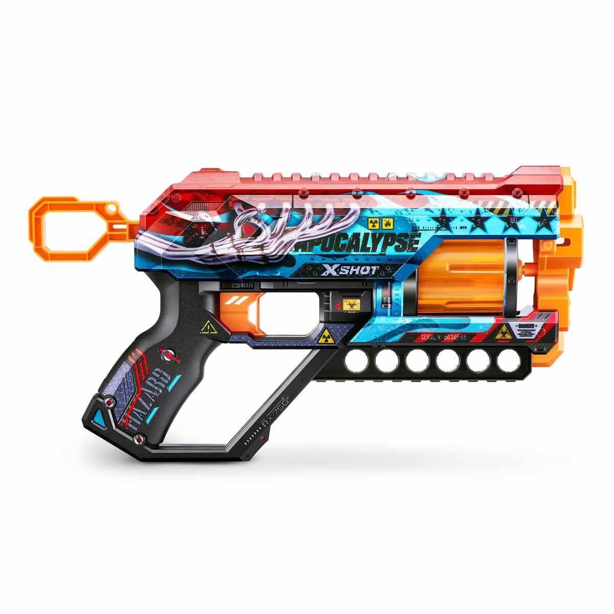 Oyuncak Silahlar, SUNMAN, X-Shot Skins Griefer 12 Mermili Sünger Dart Atan Silah 32 cm 45065 Apocalypse