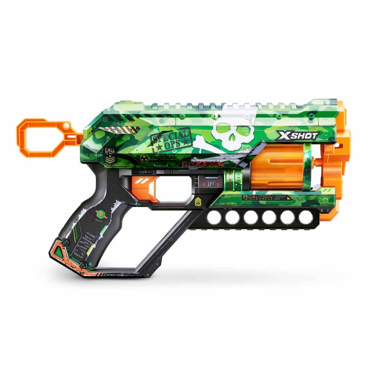 Oyuncak Silahlar, Sunman, X-Shot Skins Griefer 12 Mermili Sünger Dart Atan Silah 32 cm S00036561 Camo
