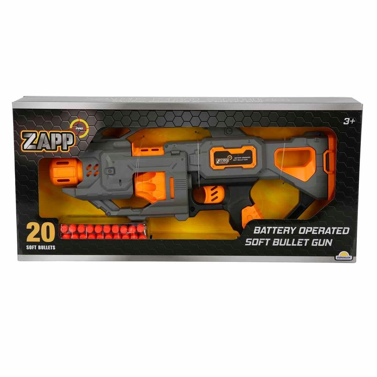Oyuncak Silahlar, Sunman, Zapp Toys 20 Mermili Sünger Dart Atan Silah 45 cm