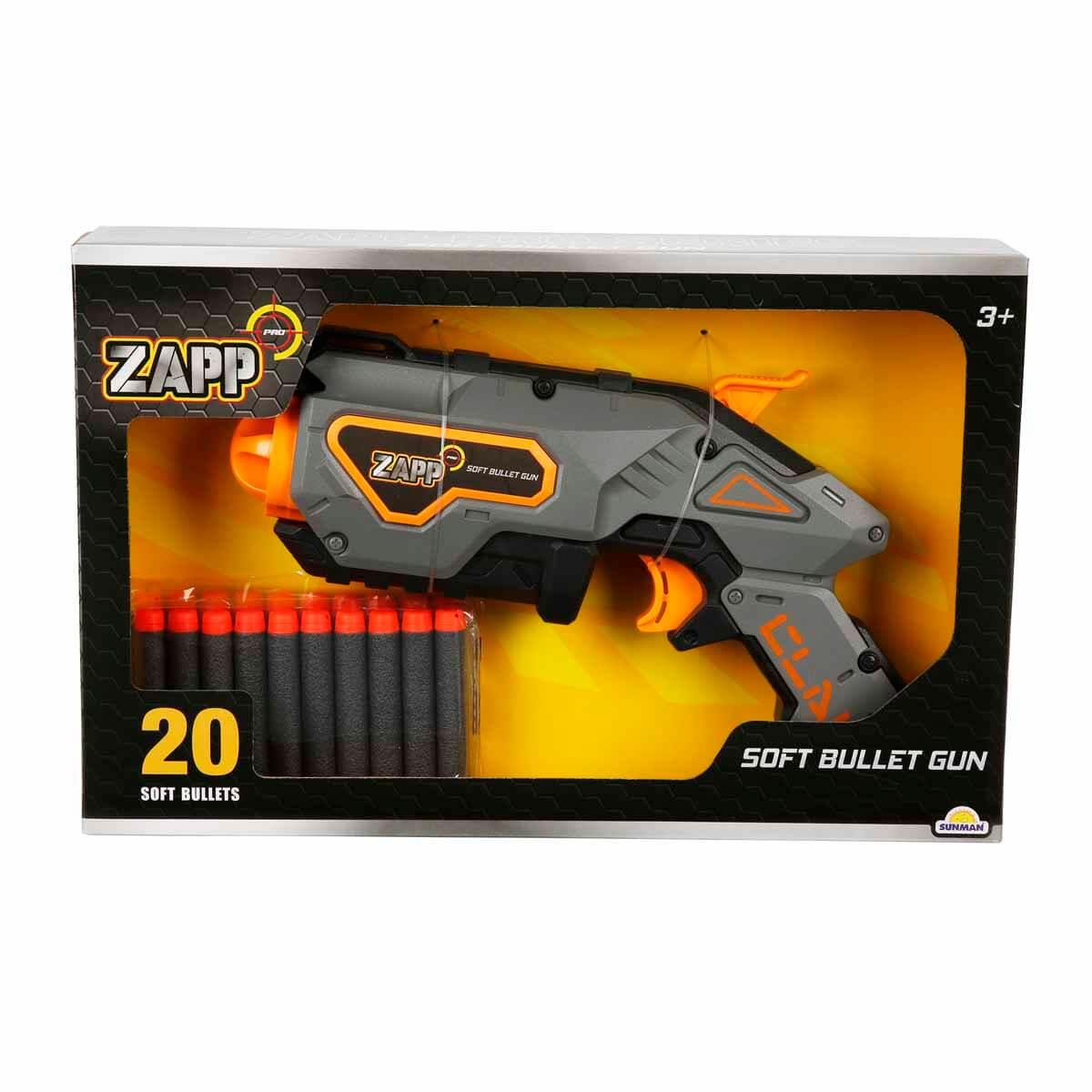 Oyuncak Silahlar, Sunman, Zapp Toys 20 Mermili Sünger Dart Atan Silah 28 cm