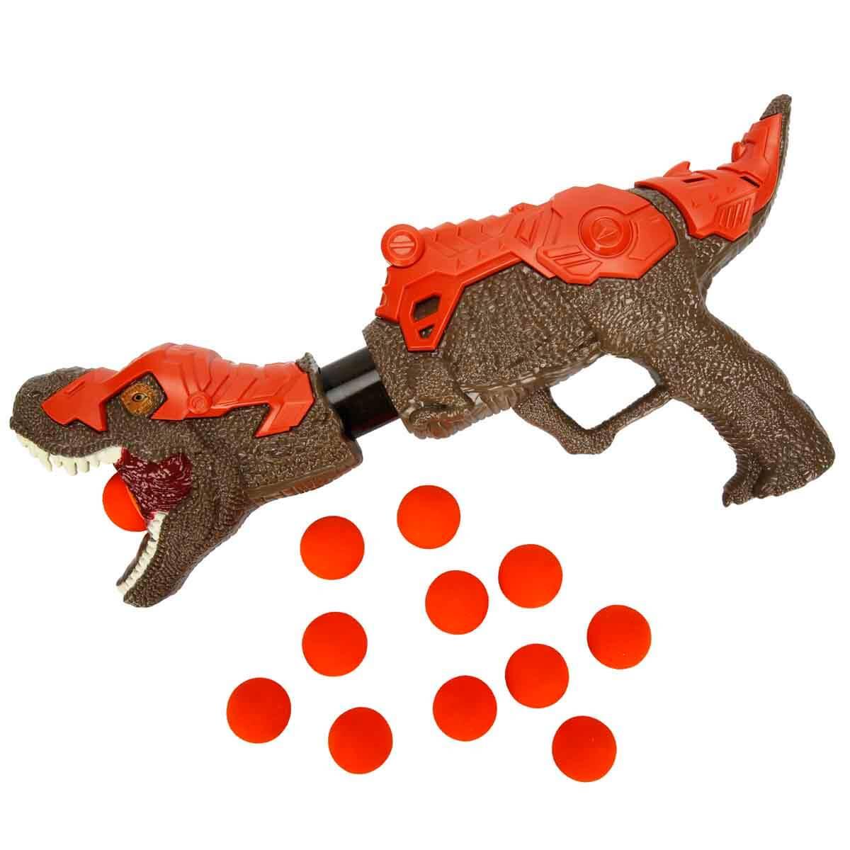 Oyuncak Silahlar, Sunman, Zapp Toys Sünger Top Atan Dinozor Silah 36204 Kahverengi