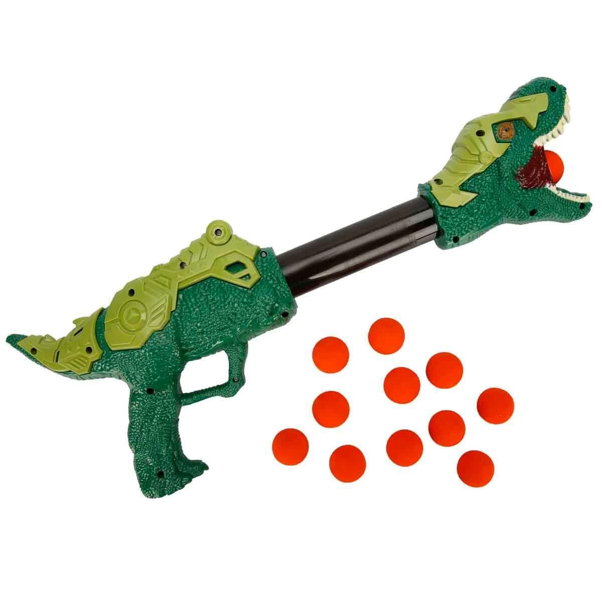 Oyuncak Silahlar, Sunman, Zapp Toys Sünger Top Atan Dinozor Silah 36204 Yeşil