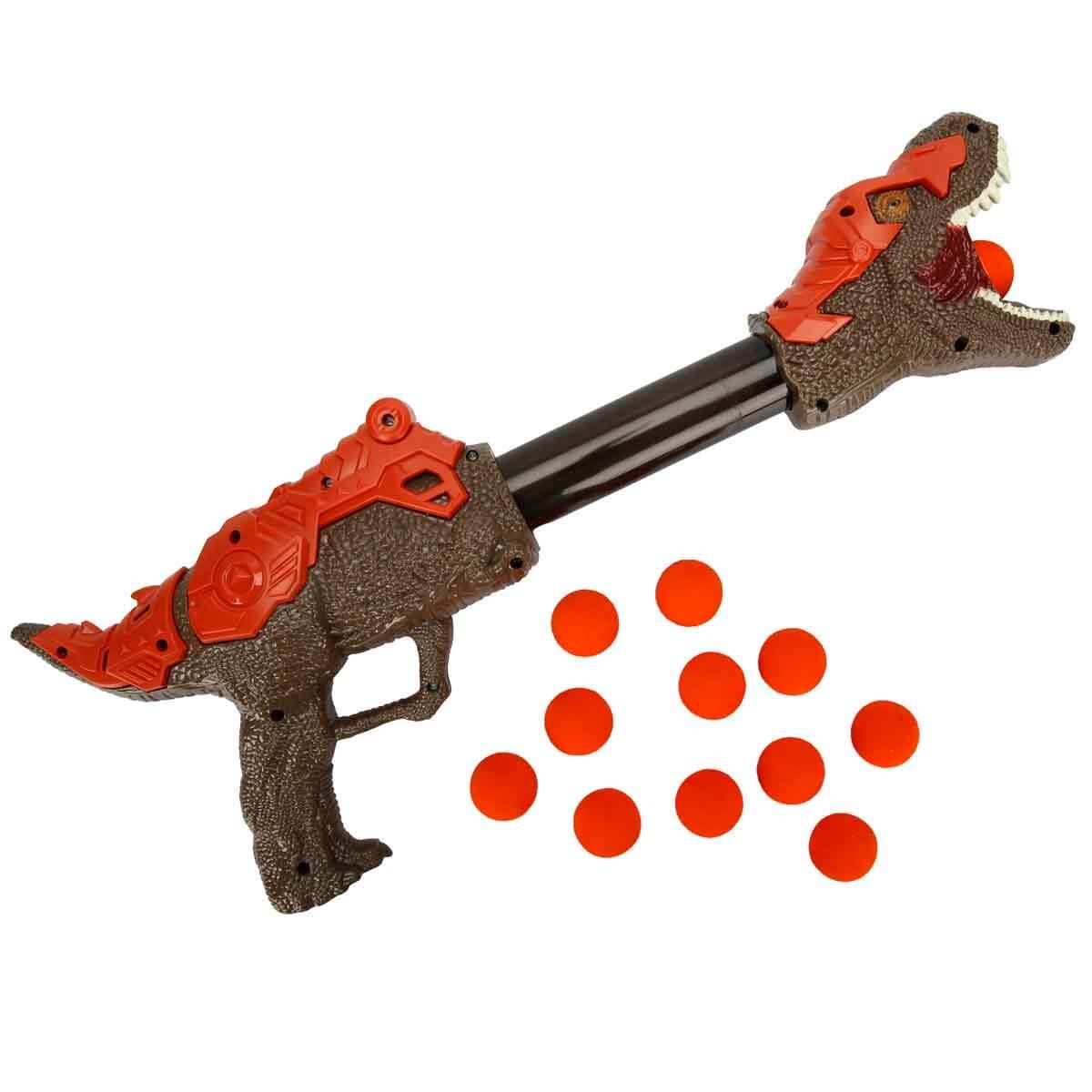 Oyuncak Silahlar, Sunman, Zapp Toys Sünger Top Atan Dinozor Silah 36204 Kahverengi