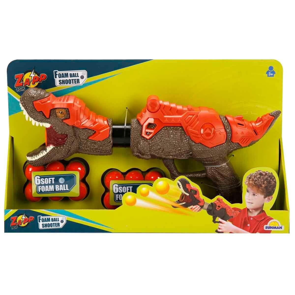 Oyuncak Silahlar, Sunman, Zapp Toys Sünger Top Atan Dinozor Silah 36204 Kahverengi