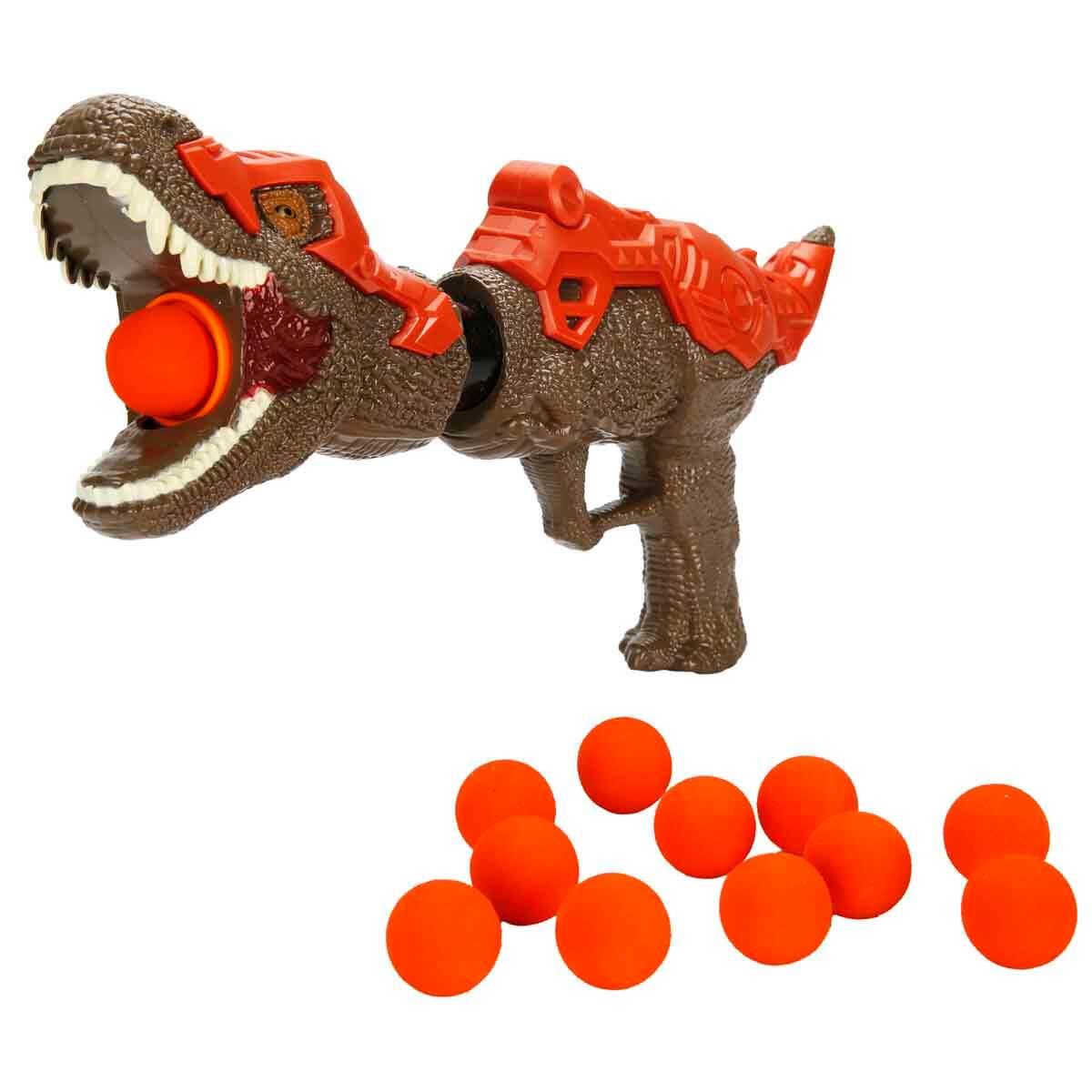 Oyuncak Silahlar, Sunman, Zapp Toys Sünger Top Atan Dinozor Silah 36204 Kahverengi