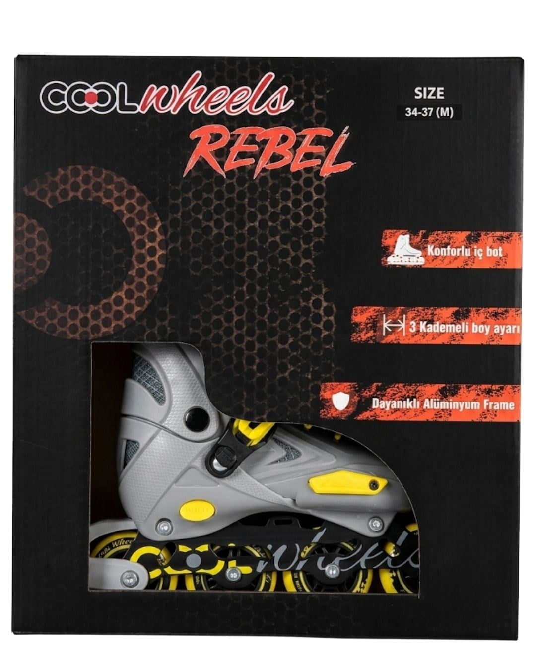 Paten, Furkan Toys, Cool Wheels Rebel Paten Gri/M 34-37 FR38613
