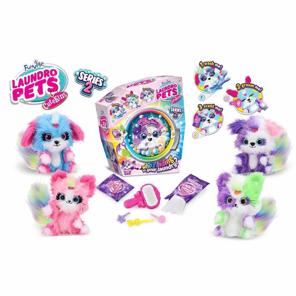 Peluş Hayvanlar, Sunman, Cutekins Laundro Pets Sürpriz Peluş