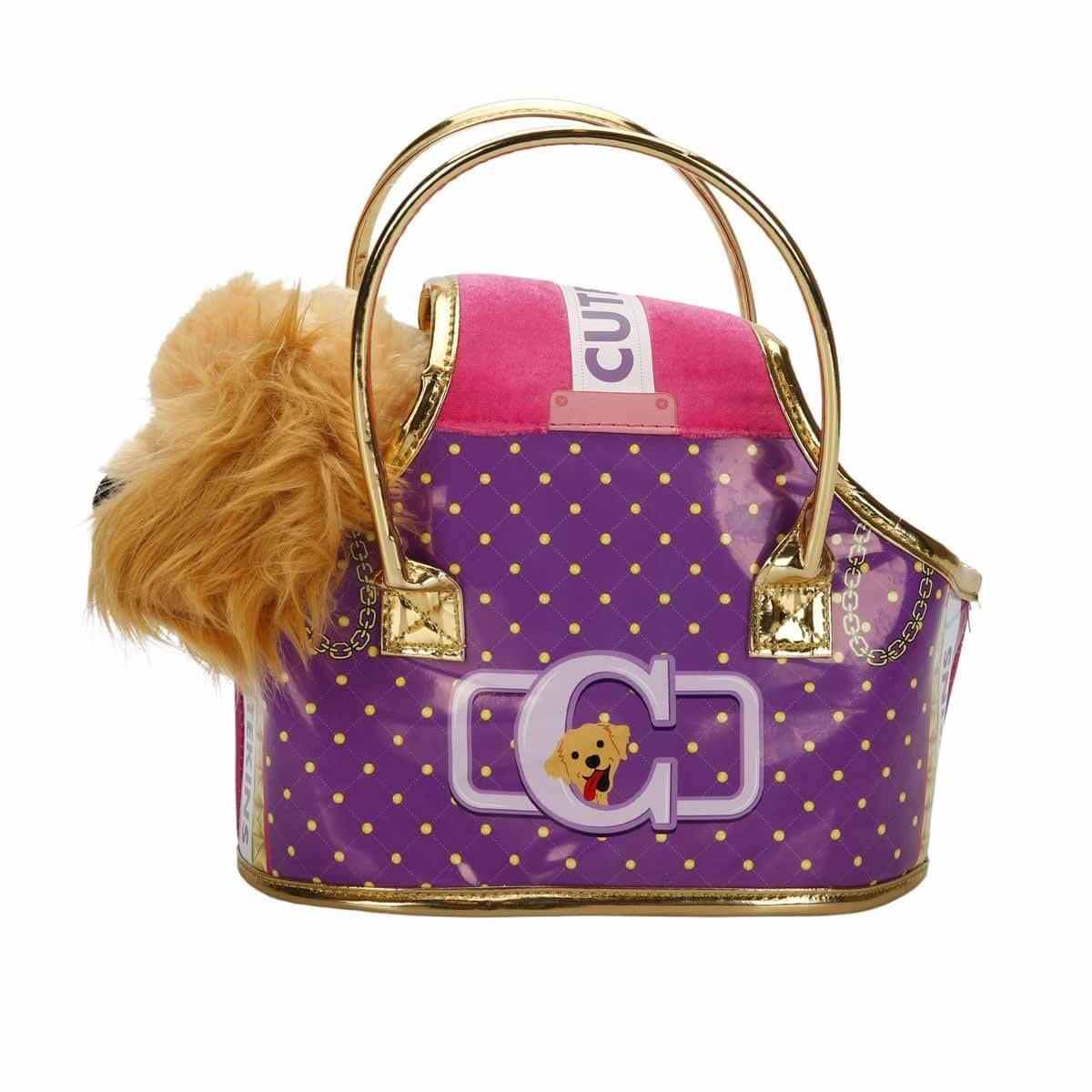 Peluş Hayvanlar, Sunman, Cutekins Taşıma Çantalı Peluş Köpek