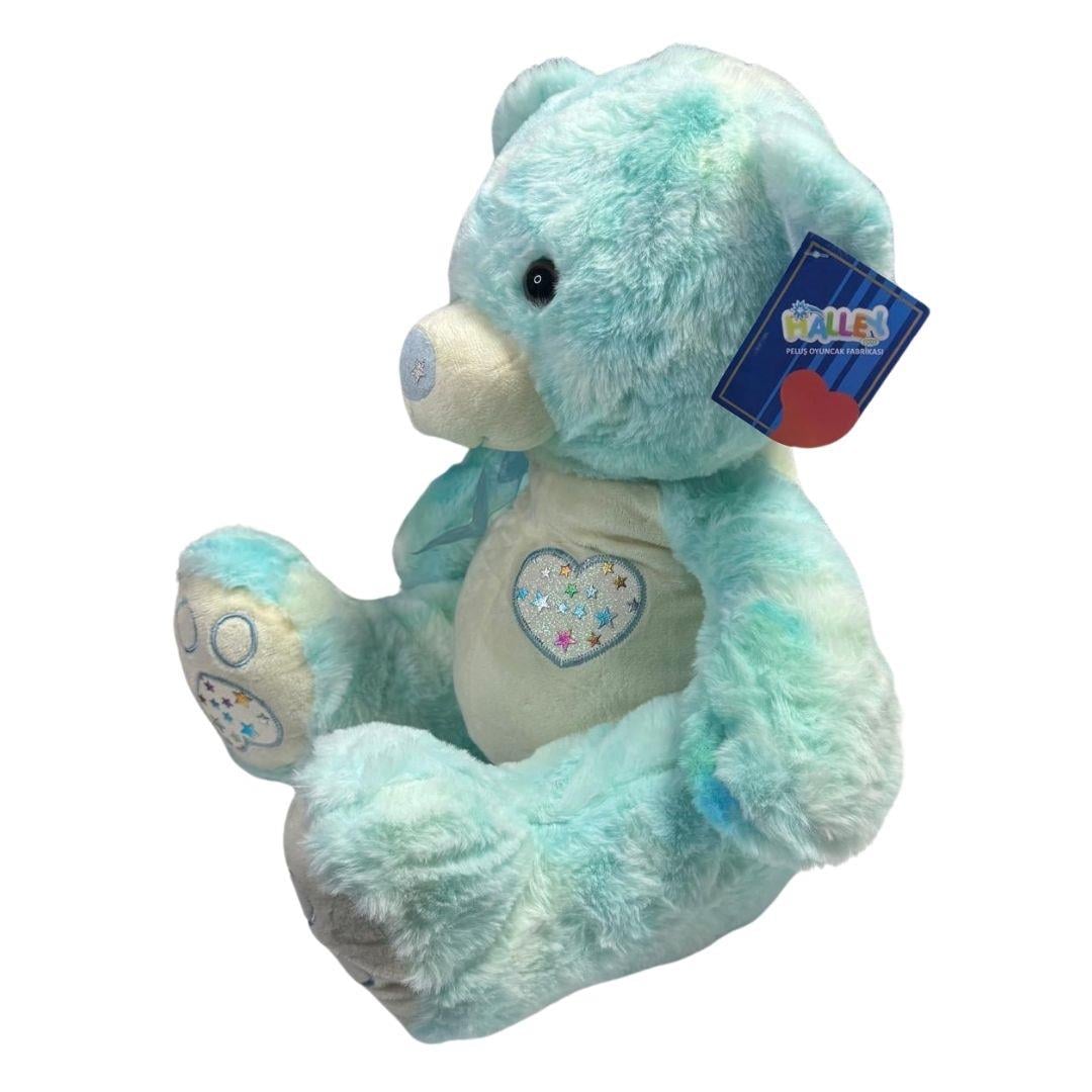 Peluş Hayvanlar, Halley, Halley Peluş Ayı Oturan 35 cm 25569 Mavi