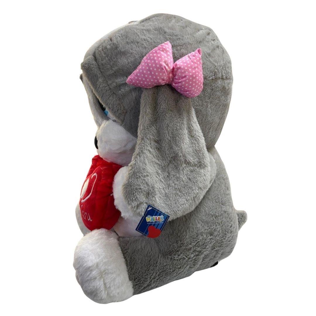 Peluş Hayvanlar, Halley, Halley Peluş Üzgün Köpek 60 cm 22100 Gri