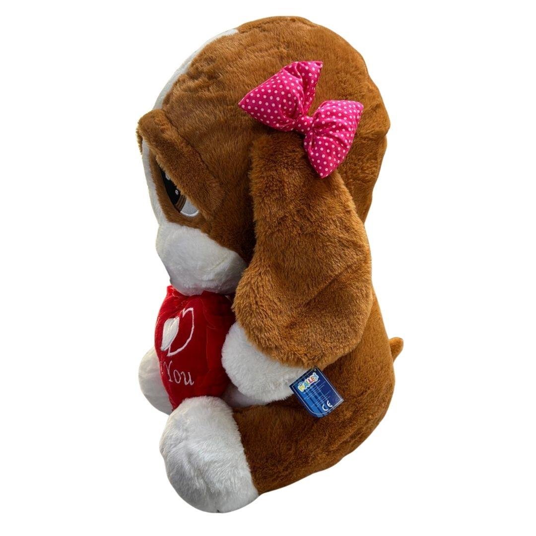 Peluş Hayvanlar, Halley, Halley Peluş Üzgün Köpek 60 cm 22100 Kahverengi