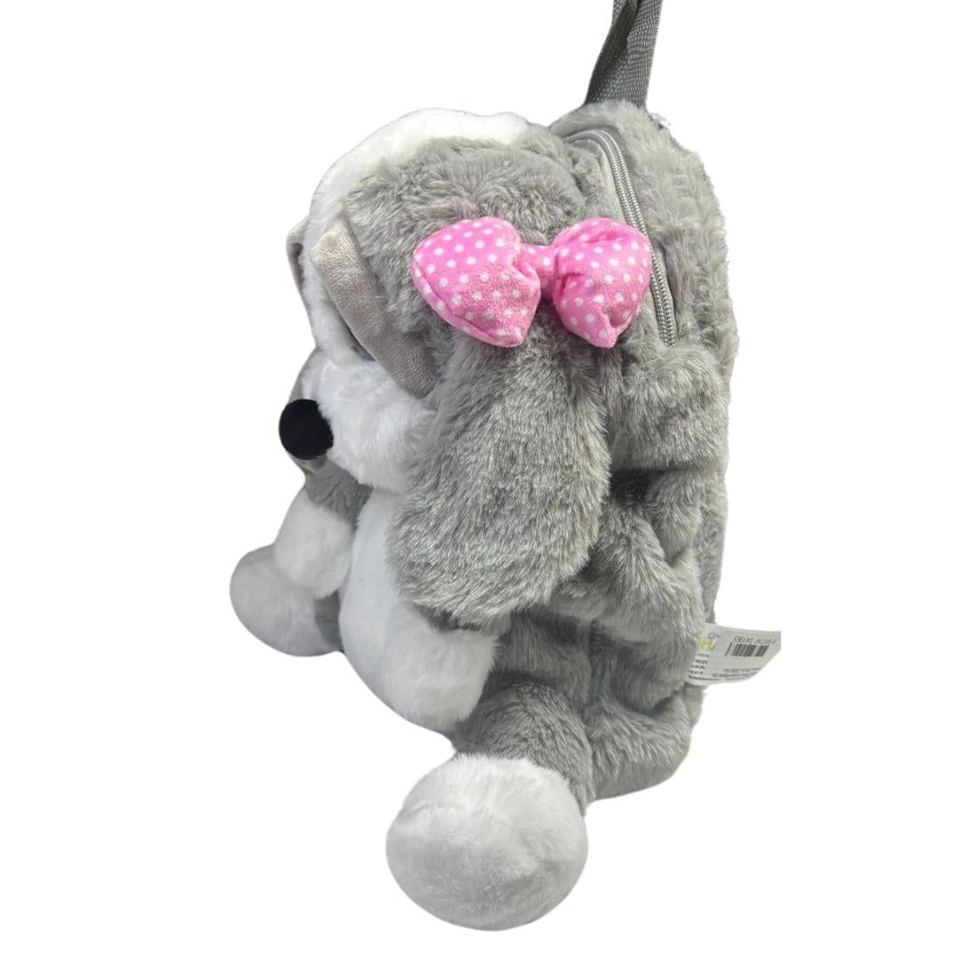 Peluş Hayvanlar, Halley, Halley Peluş Üzgün Köpek Sıt Çantası 26 cm 23282 Gri