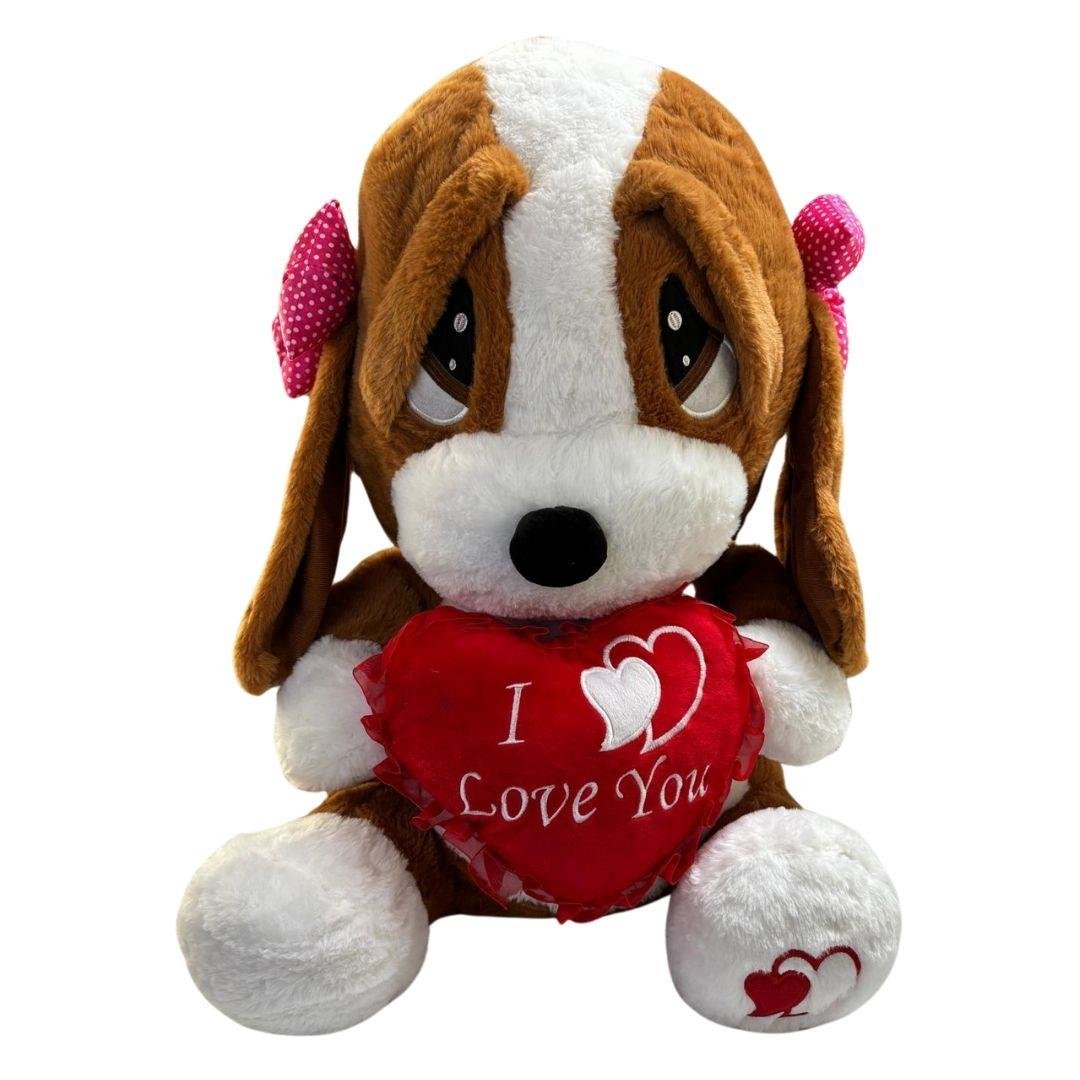 Peluş Hayvanlar, Halley, Halley Peluş Üzgün Köpek 60 cm 22100 Kahverengi