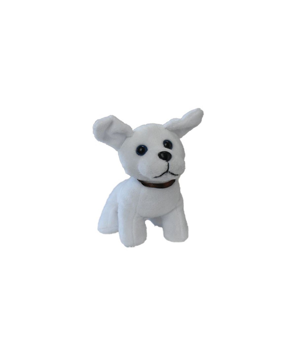 Peluş Hayvanlar, OSMAN KIZILKAYA, KZL Sesli Peluş Köpek 15 cm 90598 Beyaz